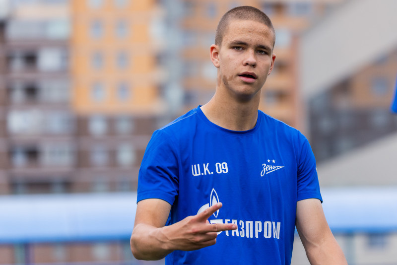Тренировка юношеской команды «Зенит» U-17 перед матчем с «Локомотивом»