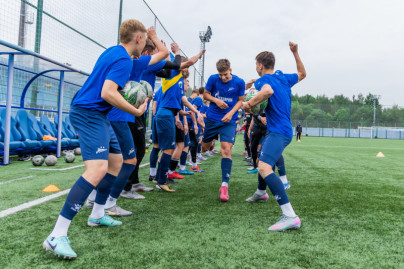 Тренировка юношеской команды «Зенит» U-17 перед матчем с «Локомотивом»