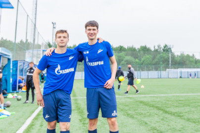 Тренировка юношеской команды «Зенит» U-17 перед матчем с «Локомотивом»