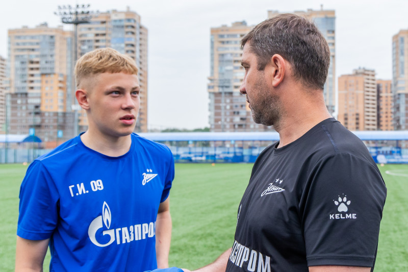 Тренировка юношеской команды «Зенит» U-17 перед матчем с «Локомотивом»