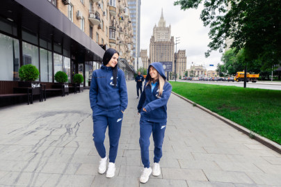 Утренняя прогулка сине-бело-голубых в Москве