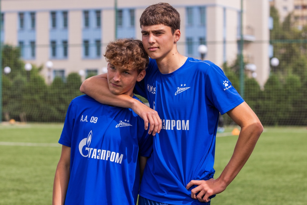 Тренировка юношеской команды «Зенит» U-17 перед матчем с «Чертаново»