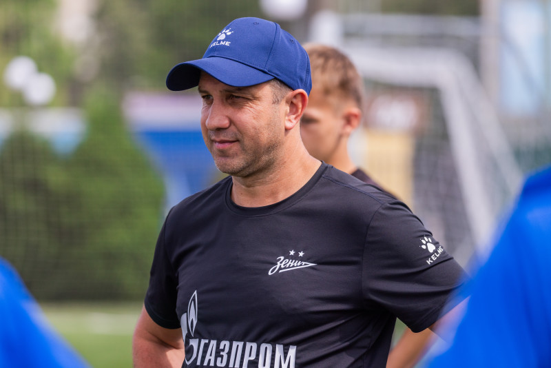 Тренировка юношеской команды «Зенит» U-17 перед матчем с «Чертаново»