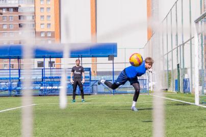 Тренировка юношеской команды «Зенит» U-17 перед матчем с «Чертаново»