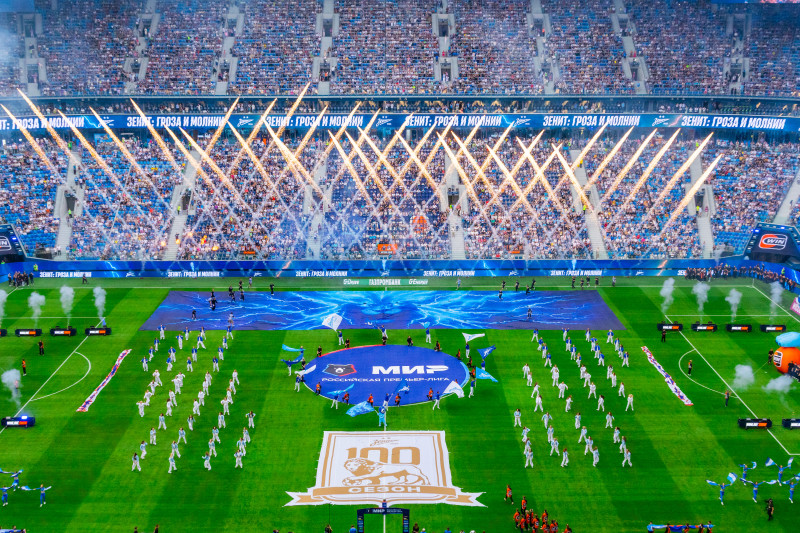 Winline шоу на матче  ФК «Зенит» — ФК  «Ростов»