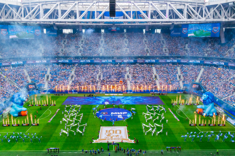 Winline шоу на матче  ФК «Зенит» — ФК  «Ростов»