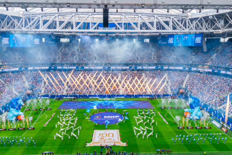 Winline шоу на матче  ФК «Зенит» — ФК  «Ростов»