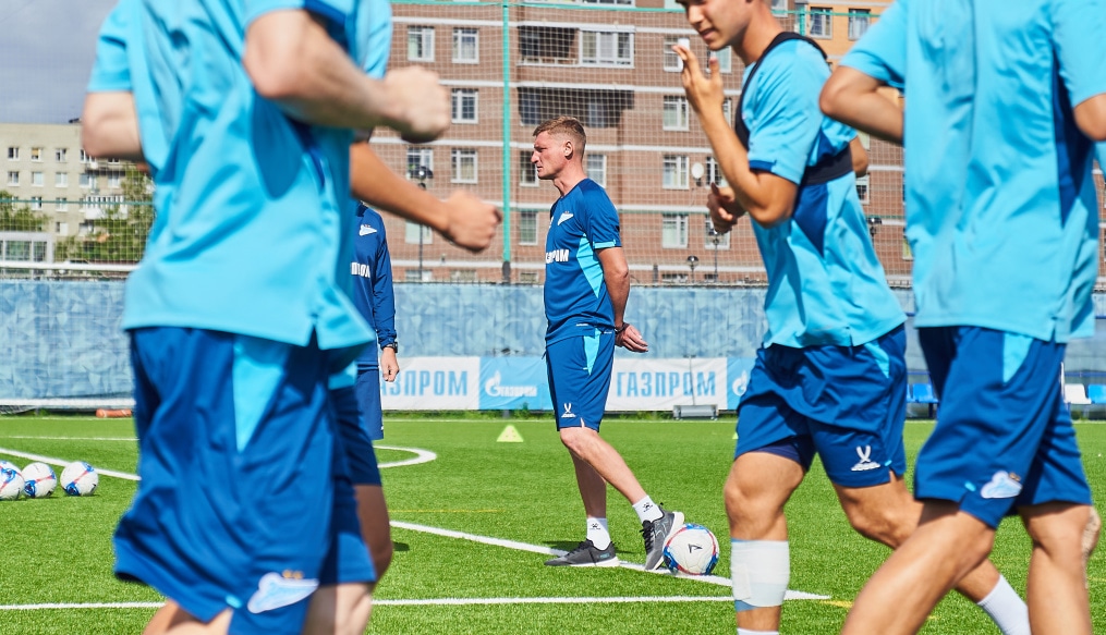 Тренировка «Зенита»-2 перед матчем с «Балтикой»-2