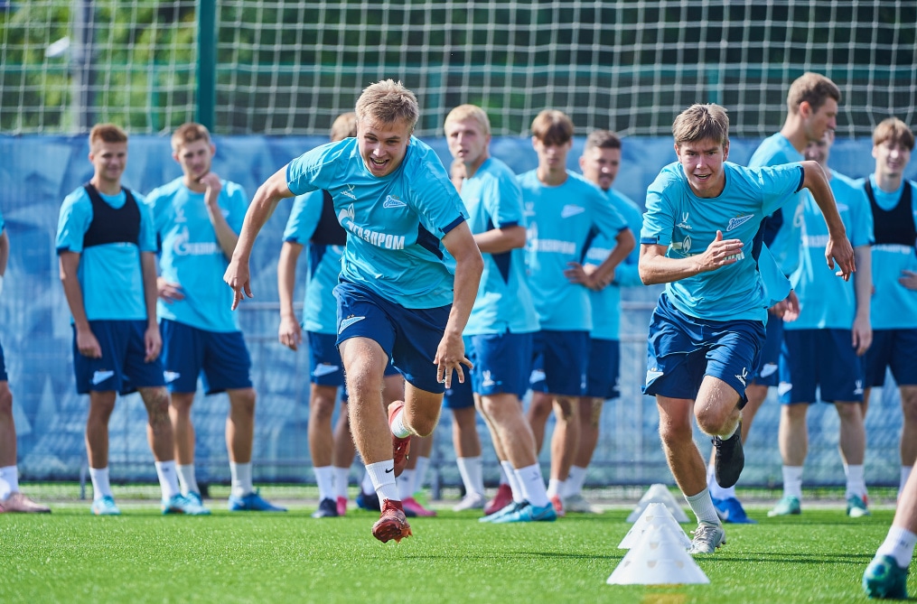 Тренировка «Зенита»-2 перед матчем с «Балтикой»-2