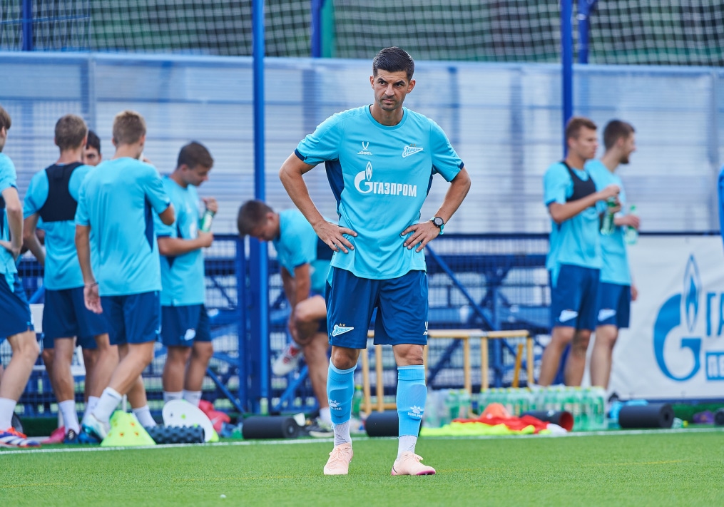 Тренировка «Зенита»-2 перед матчем с «Балтикой»-2