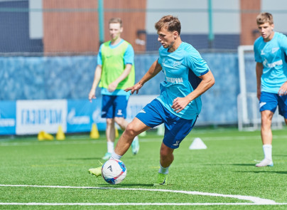 Тренировка «Зенита»-2 перед матчем с «Балтикой»-2