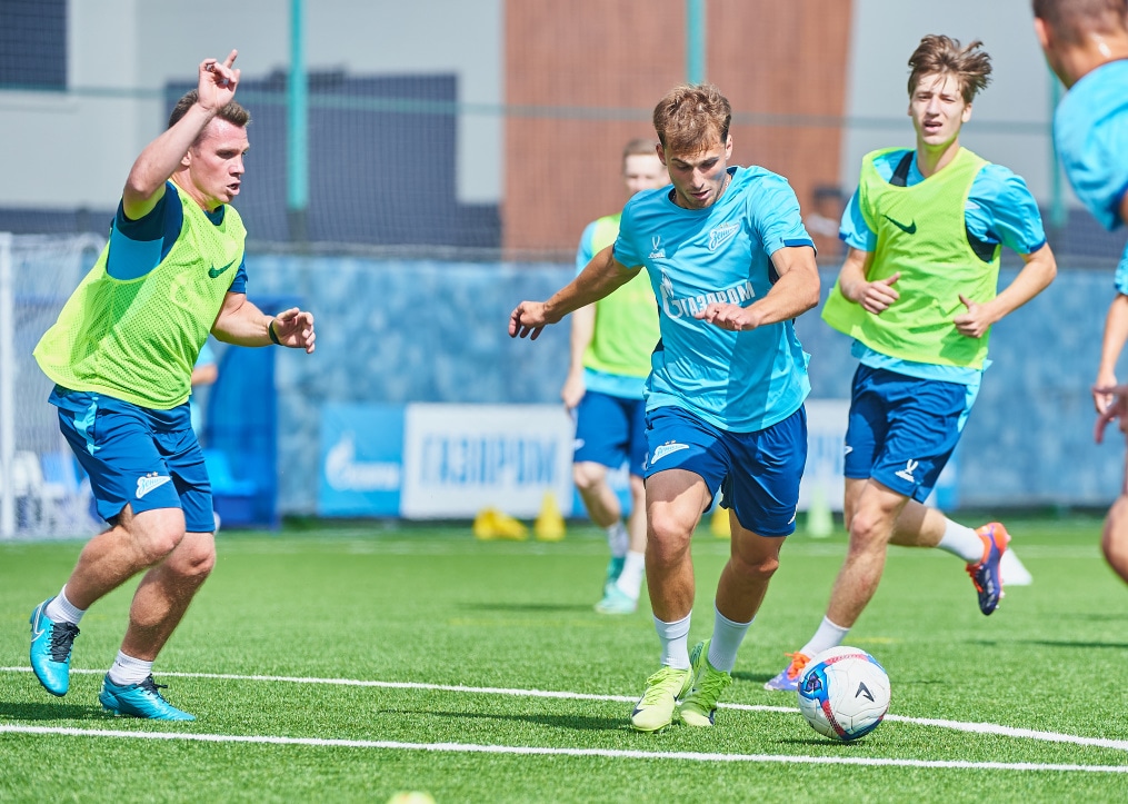 Тренировка «Зенита»-2 перед матчем с «Балтикой»-2