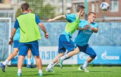 Тренировка «Зенита»-2 перед матчем с «Балтикой»-2