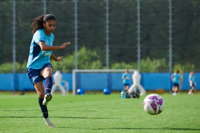Тренировка женской команды «Зенит» перед матчем с «Рубином»