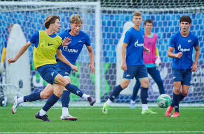Тренировка «Зенита»-м перед матчем с ФК «Урал»-м