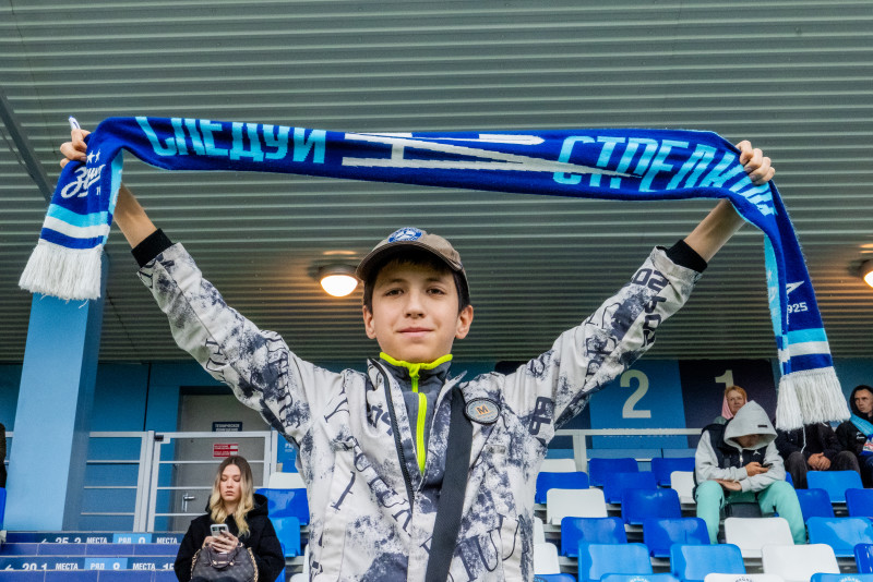 Болельщики на матче «Зенит»-2 — «Иркутск»