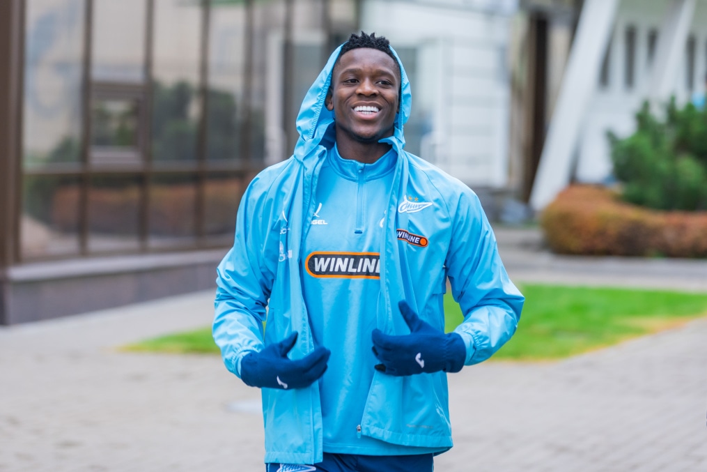 Тренировка основного состава перед матчем с «Динамо» (Москва)