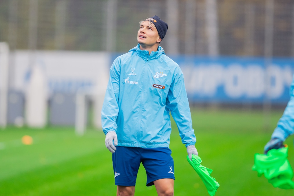 Тренировка основного состава перед матчем с «Динамо» (Москва)