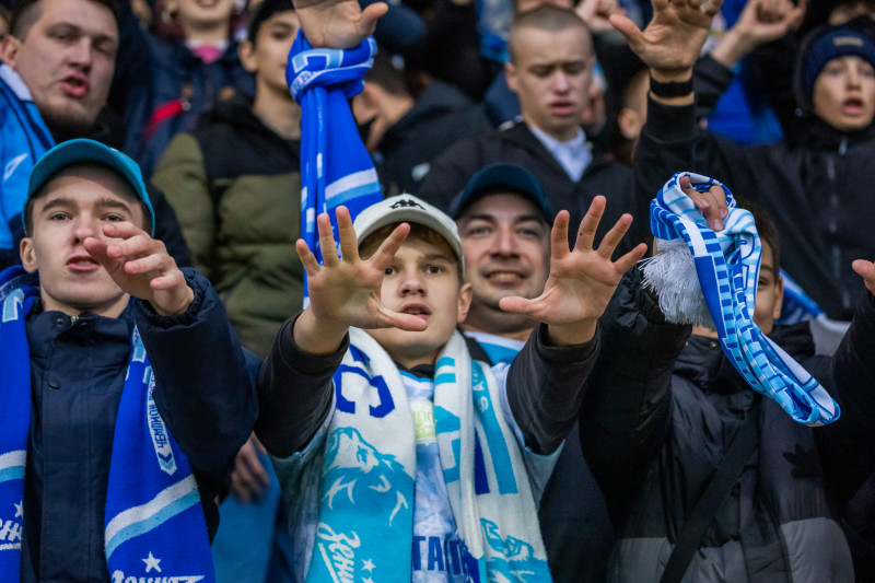 Болельщики на матче «Зенит»-2 — «Сатурн»