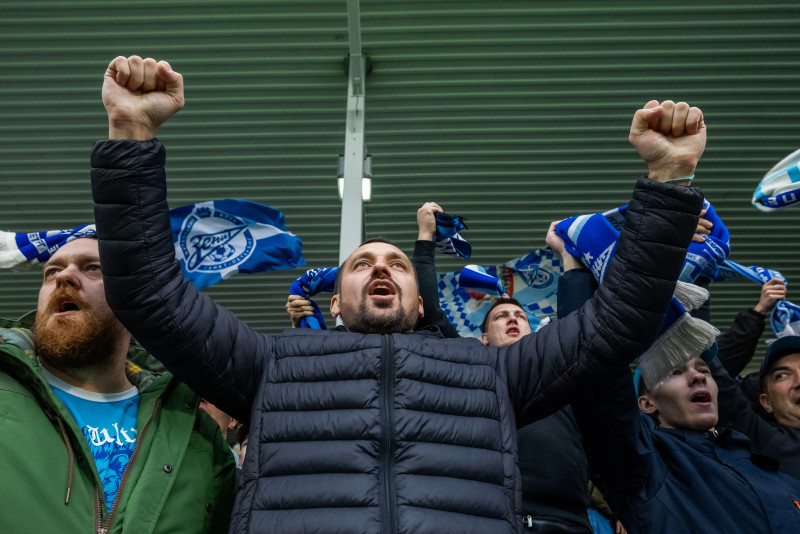 Болельщики на матче «Зенит»-2 — «Сатурн»