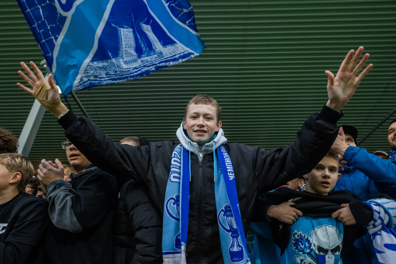 Болельщики на матче «Зенит»-2 — «Сатурн»