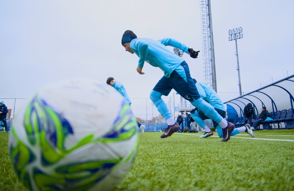 Тренировка «Зенита»-м перед матчем с «Крыльями Советов»-м