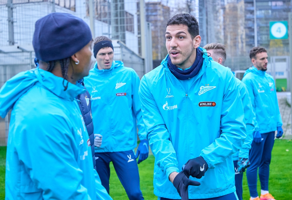 Тренировка «Зенита» перед матчем с «Локомотивом»