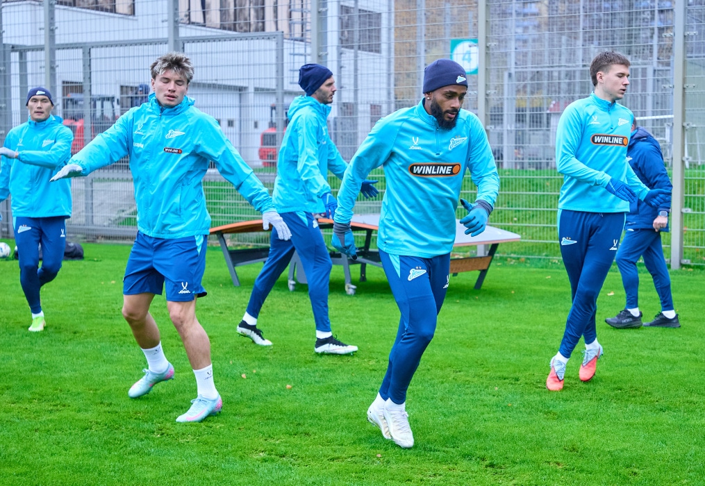 Тренировка «Зенита» перед матчем с «Локомотивом»