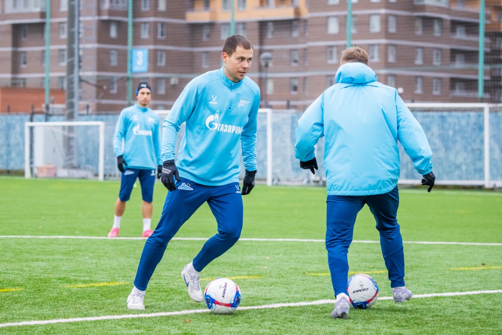 Тренировка «Зенита»-2 перед матчем с ФК «Коломна»