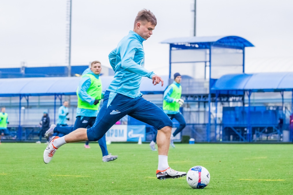 Тренировка «Зенита»-2 перед матчем с ФК «Коломна»
