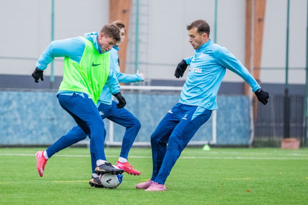 Тренировка «Зенита»-2 перед матчем с ФК «Коломна»