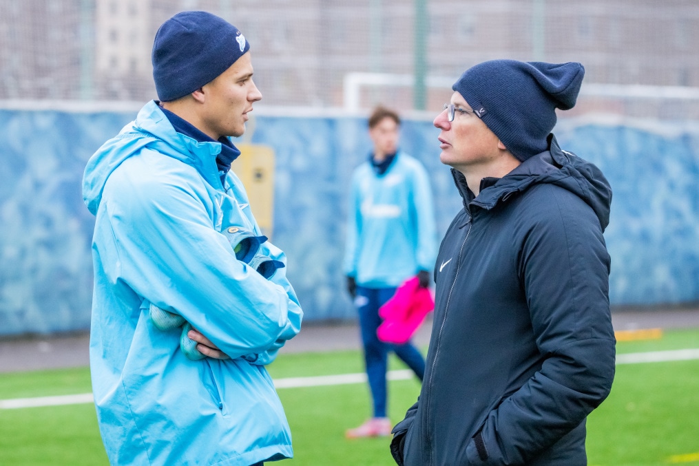 Тренировка «Зенита»-2 перед матчем с ФК «Коломна»