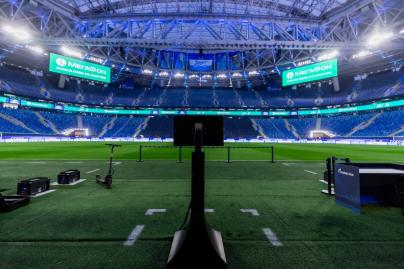 «Газпром Арена» готовится к матчу с «Локомотивом»