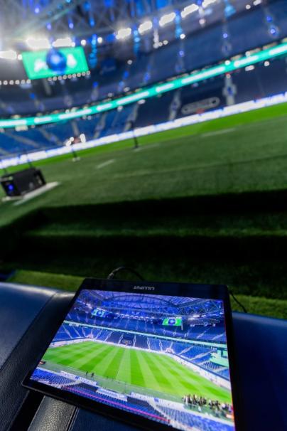 «Газпром Арена» готовится к матчу с «Локомотивом»