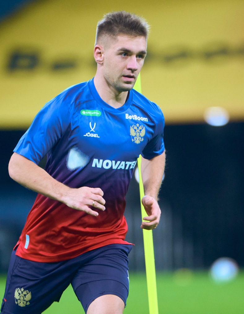 Тренировка сборной России перед матчем со сборной Перу