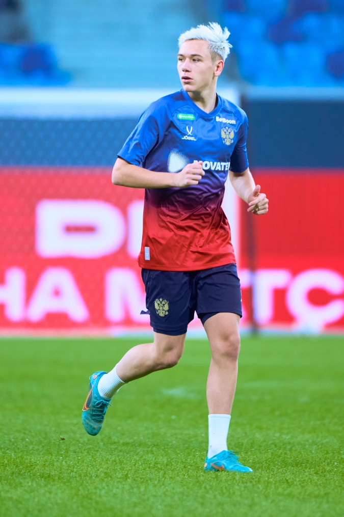 Тренировка сборной России перед матчем со сборной Перу