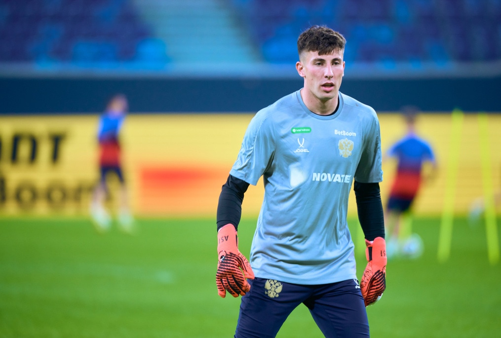 Тренировка сборной России перед матчем со сборной Перу