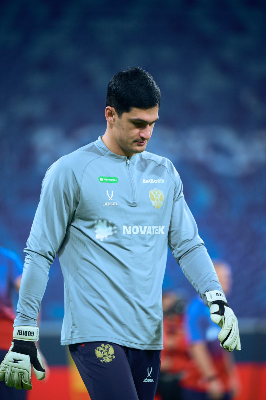 Тренировка сборной России перед матчем со сборной Перу