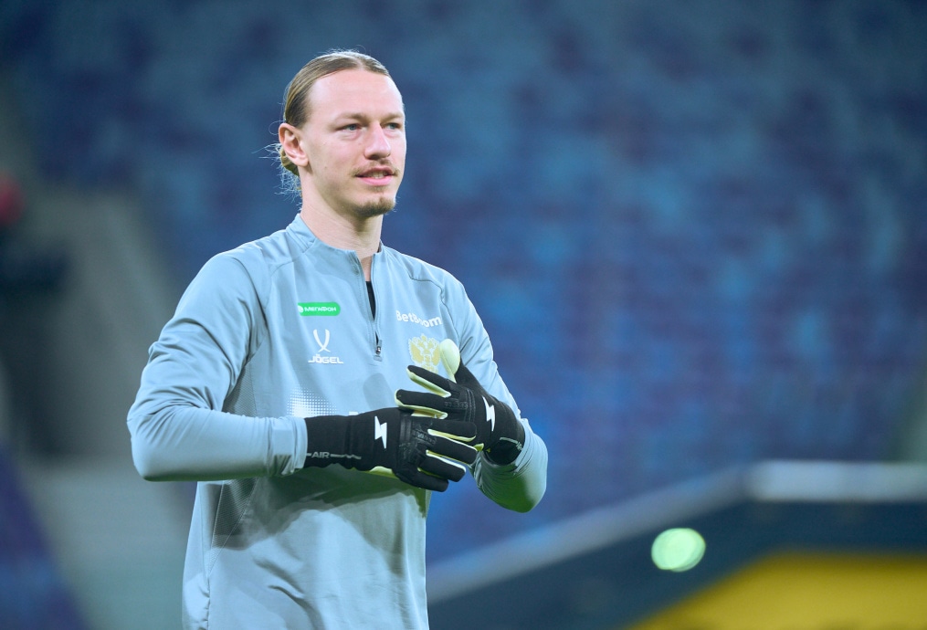 Тренировка сборной России перед матчем со сборной Перу