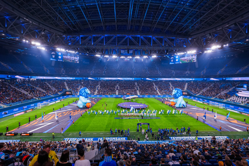 Шоу Группы Аэрофлот перед матчем «Зенит» — «Рубин»