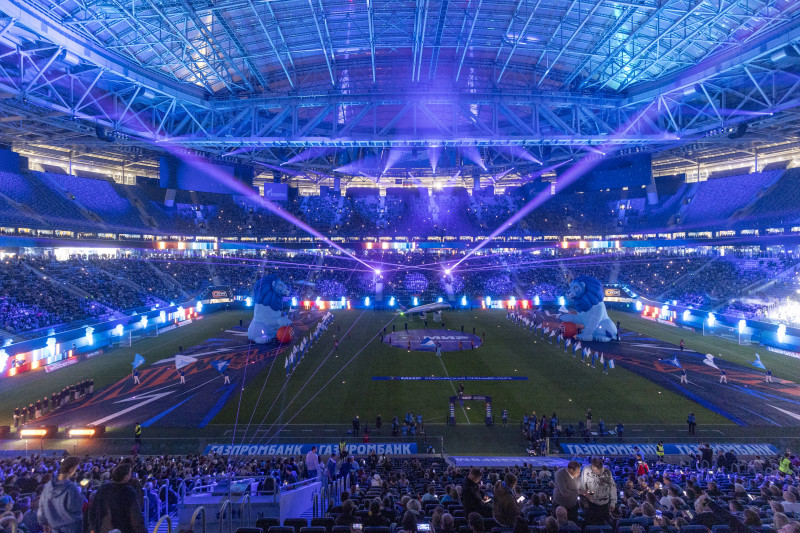Шоу Группы Аэрофлот перед матчем «Зенит» — «Рубин»