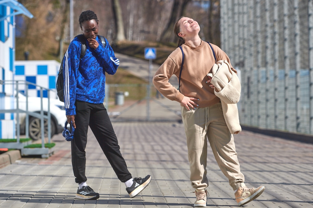 Зенит Style: приезд женской команды на тренировку перед «Спартаком»