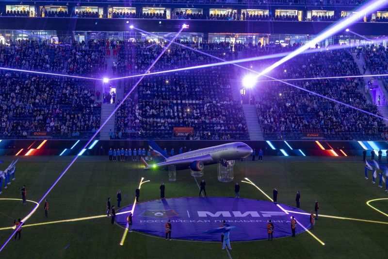 Шоу Группы Аэрофлот перед матчем «Зенит» — «Рубин»