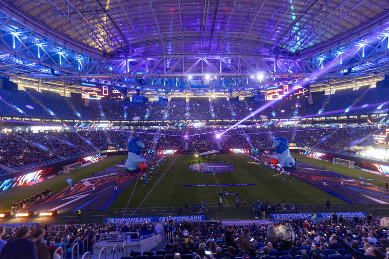 Шоу Группы Аэрофлот перед матчем «Зенит» — «Рубин»