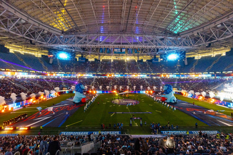 Шоу Группы Аэрофлот перед матчем «Зенит» — «Рубин»