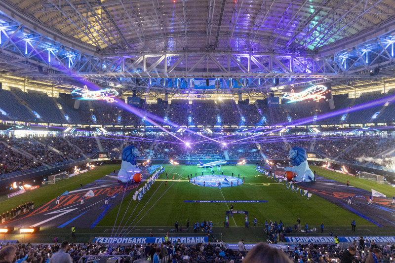 Шоу Группы Аэрофлот перед матчем «Зенит» — «Рубин»