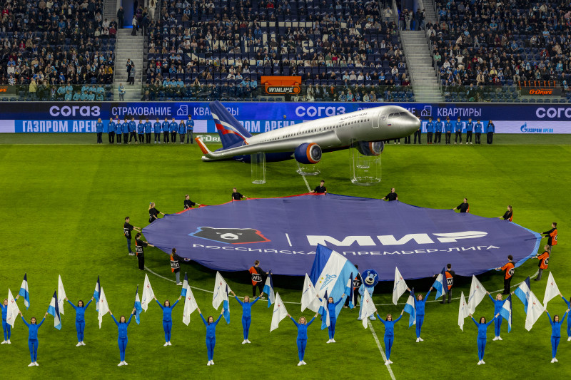 Шоу Группы Аэрофлот перед матчем «Зенит» — «Рубин»