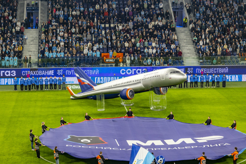 Шоу Группы Аэрофлот перед матчем «Зенит» — «Рубин»