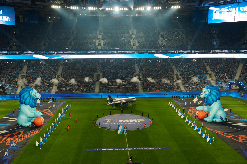 Шоу Группы Аэрофлот перед матчем «Зенит» — «Рубин»