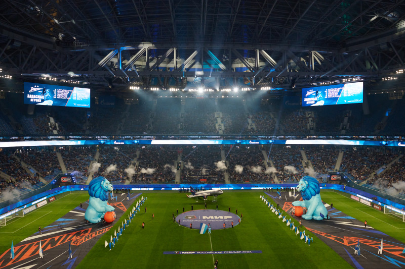 Шоу Группы Аэрофлот перед матчем «Зенит» — «Рубин»